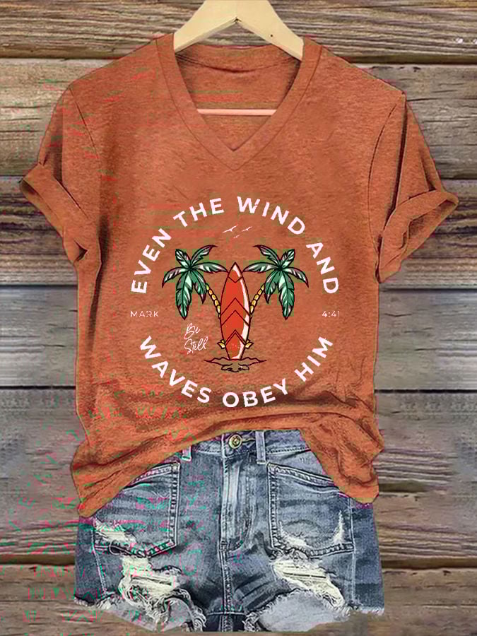 Women'S Casual Christian Scripture Graphic Print Short Sleeve T-Shirt