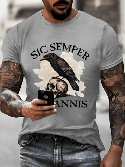 Men's Sic Semper Tyrannis Printed Casual T-Shirt
