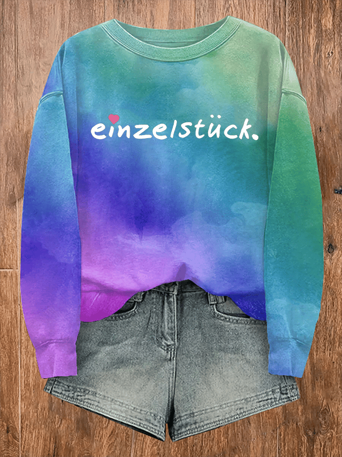 Einzelstück Damen Rundhals-Sweatshirt