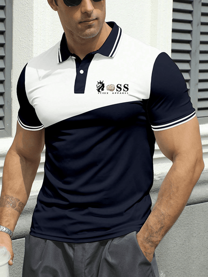 Lässiges Poloshirt für Herren mit Buchstabendruck