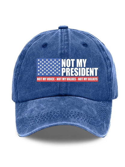 Unisex Not my President Print Hat