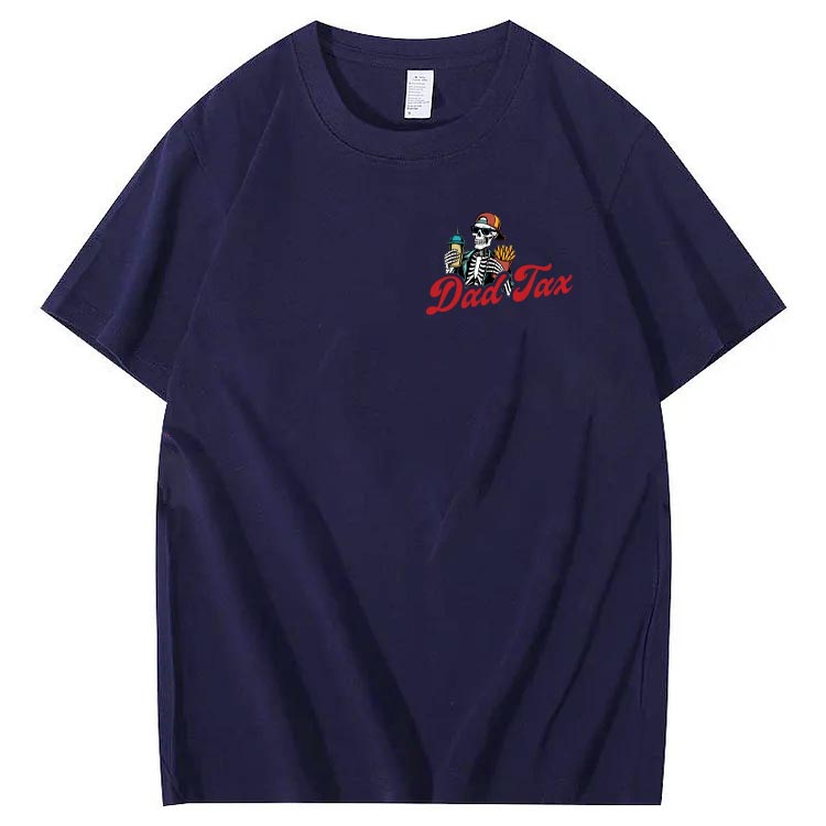 Dad Tax Pattern Print Cotton T-Shirt