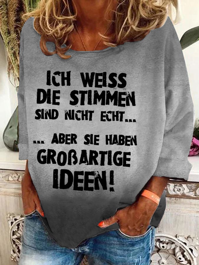 "Stimmen..."-Sweatshirt für Damen