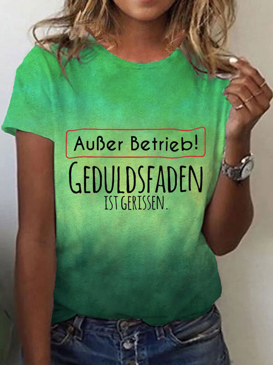 Women's Ausser Betrieb Print T-Shirt