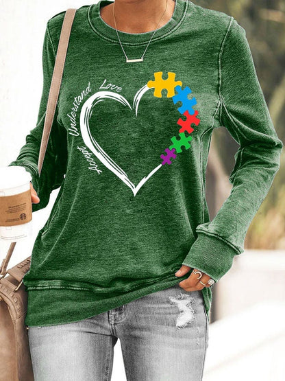 Casual Printed Long Sleeve Sweatshirt