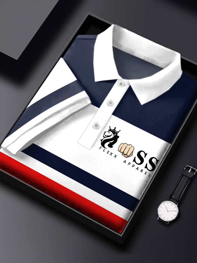 Lässiges Poloshirt für Herren mit Buchstabendruck