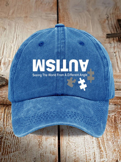 Retro Autism: Seeing The World From A Different Perspective Pride Baseball Cap
