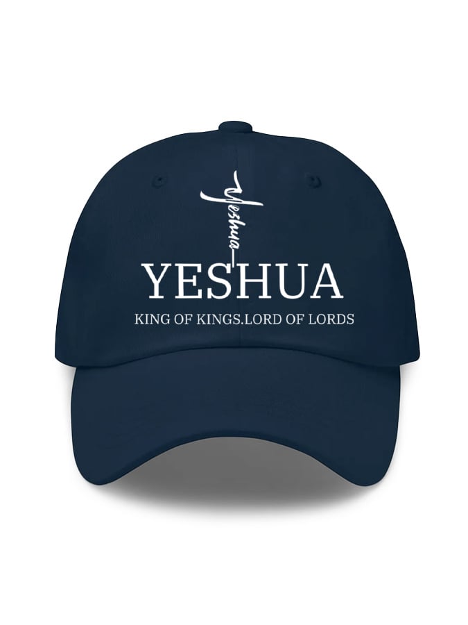 Unisex Flag Cross “Yeshua King OF Kings Lord Of Lords” Print Baseball Cap