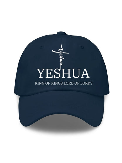 Unisex Flag Cross “Yeshua King OF Kings Lord Of Lords” Print Baseball Cap