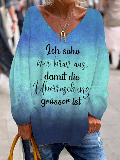 Ich bin nicht auf der Welt um perfekt zu sein-Sweatshirt