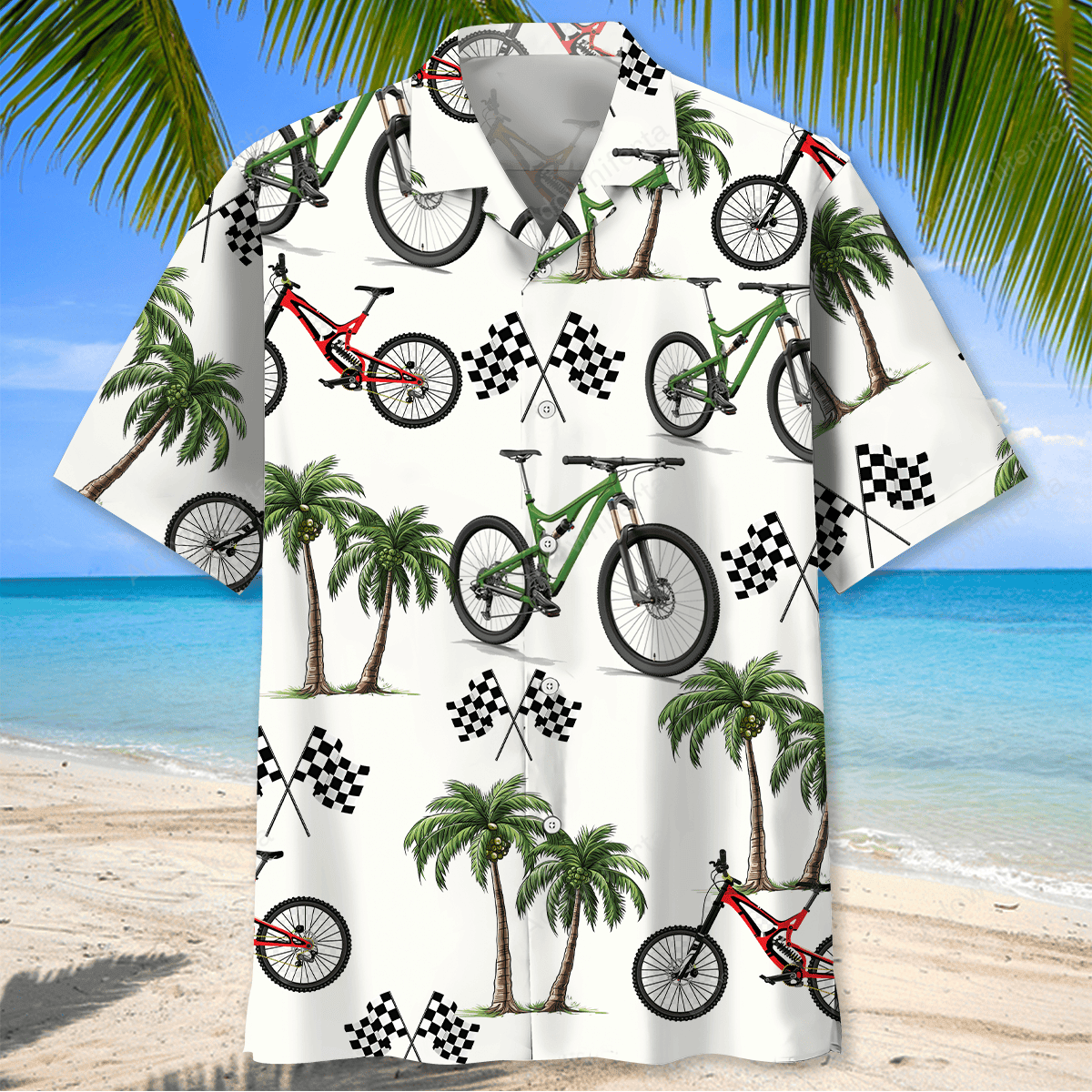 Mountain Bike Racer Hawaiian Shirt