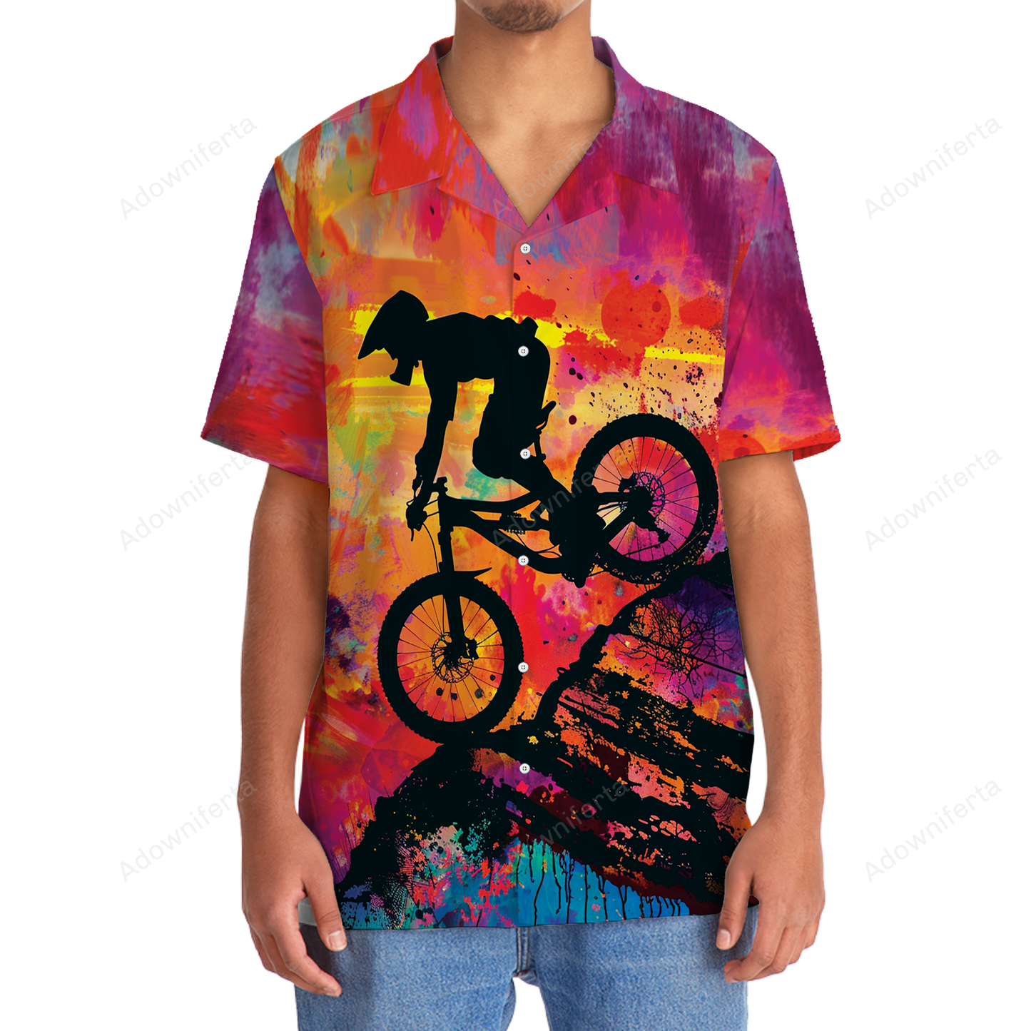 Downhill Make Me Happy Hawaiian Shirt