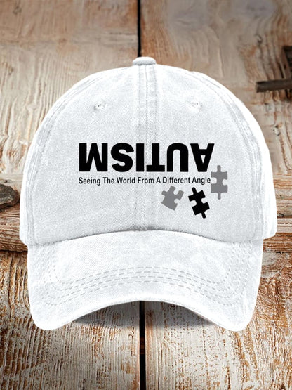 Retro Autism: Seeing The World From A Different Perspective Pride Baseball Cap