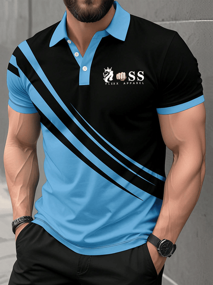 Lässiges Poloshirt für Herren mit Buchstabendruck