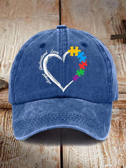 Autism Awareness Print Baseball Cap