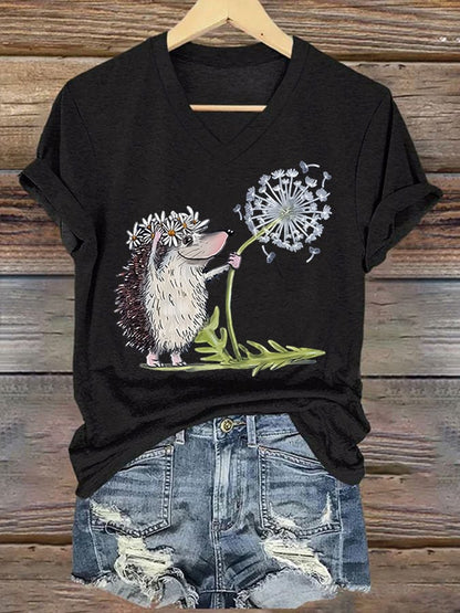 Igel mit Pusteblume Shirt