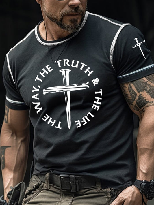 Men's Jesus The Way, The Truth and The Life Print T-Shirt
