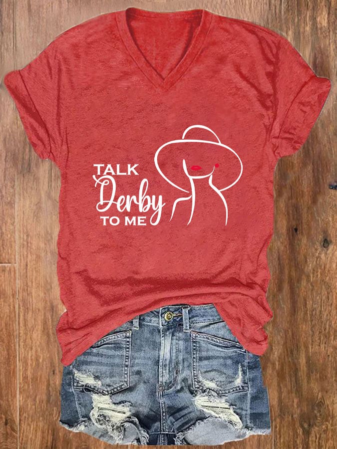 Women's "Talk Derby To Me" Printed T-Shirt
