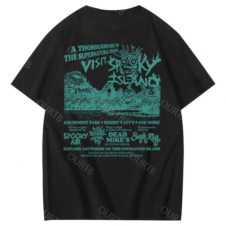 Spooky Island Halloween 100% Cotton T-Shirt