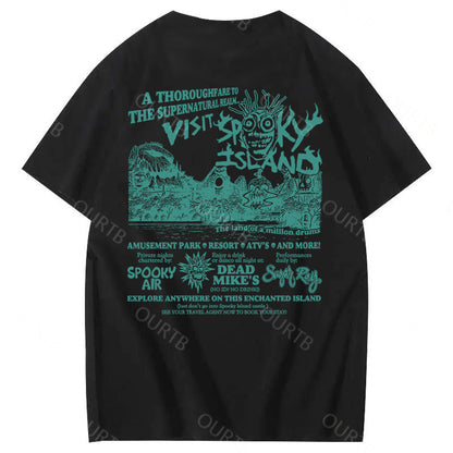 Spooky Island Halloween 100% Cotton T-Shirt