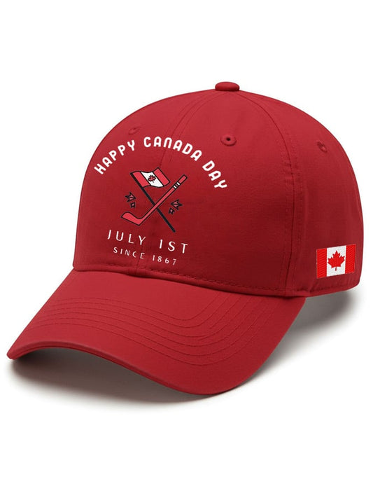Unisex Retro Happy Canada Day July 1st Since 1867 Print Baseball Cap