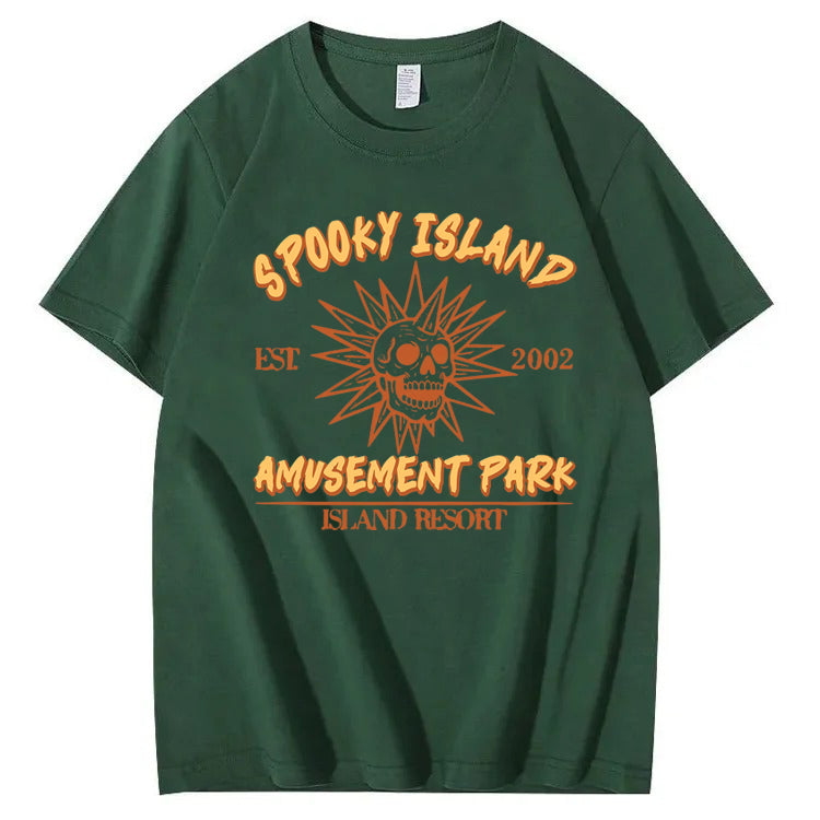 Spooky Island Halloween 100% Cotton T-Shirt