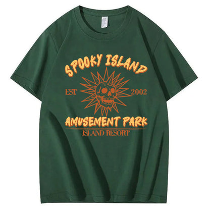 Spooky Island Halloween 100% Cotton T-Shirt