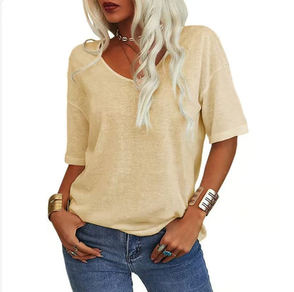 Summer Casual T-shirt Basic Tops (Buy 2 Free Shipping)