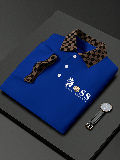 Lässiges Poloshirt für Herren mit Buchstabendruck