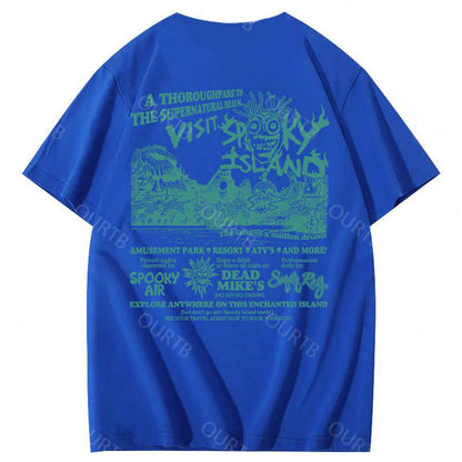 Spooky Island Halloween 100% Cotton T-Shirt