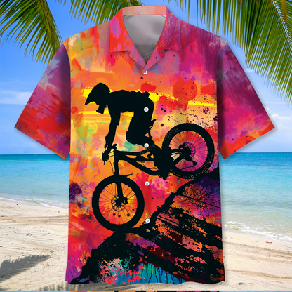 Downhill Make Me Happy Hawaiian Shirt