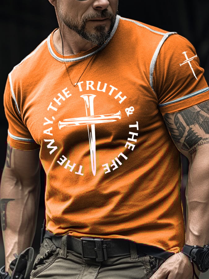 Men's Jesus The Way, The Truth and The Life Print T-Shirt