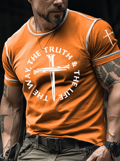 Men's Jesus The Way, The Truth and The Life Print T-Shirt