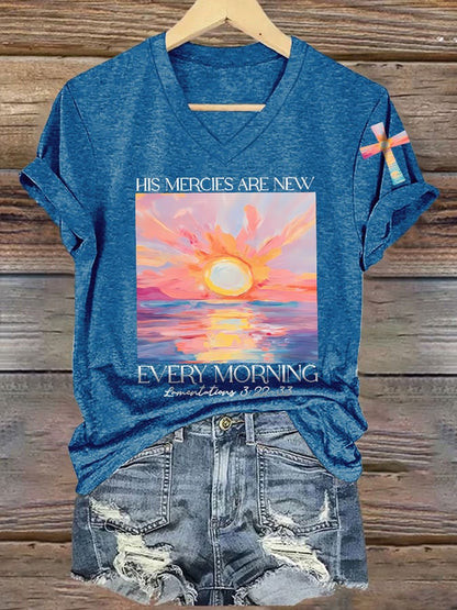 Women's His Mercies Are New Every Morning Feeling T-Shirt