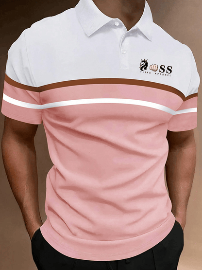 Modisches, lässiges Poloshirt mit Aufdruck für Herren