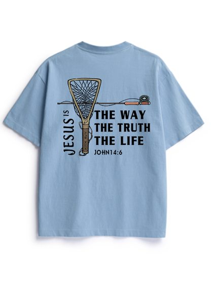 Fishing for Truth Unisex Heavyweight Cotton T-Shirt