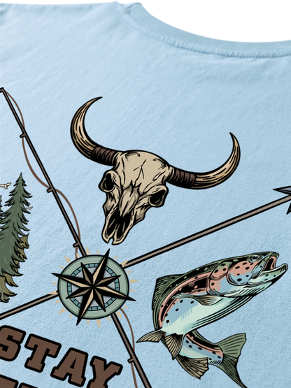 Stay Wild Embrace Adventure Unisex Classic Cotton Tee