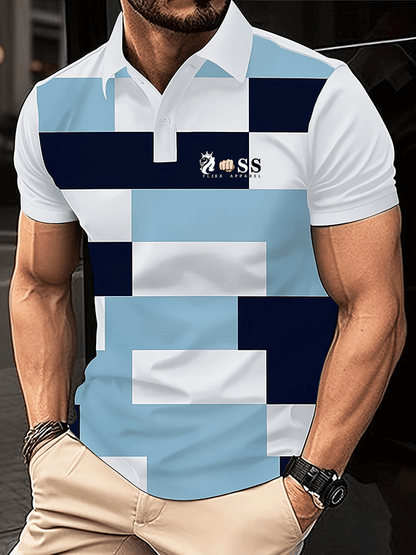 Modisches, lässiges Poloshirt mit Aufdruck für Herren