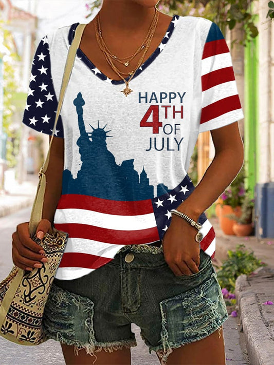 🔥Last Day 49% Off🔥Women's Casual Printed Short Sleeve T-Shirt
