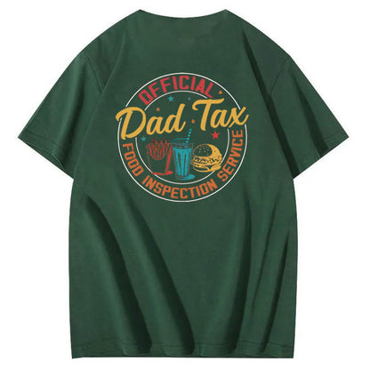 Official Dad Tax Pattern Print 100%Cotton T-Shirt