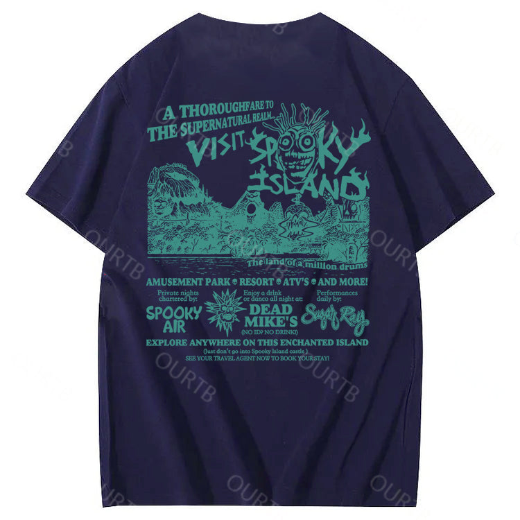 Spooky Island Halloween 100% Cotton T-Shirt