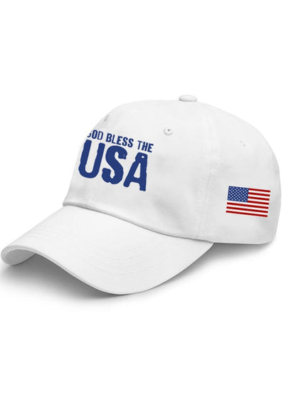 Unisex Vintage Faith "God Bless The Usa" Print Hat