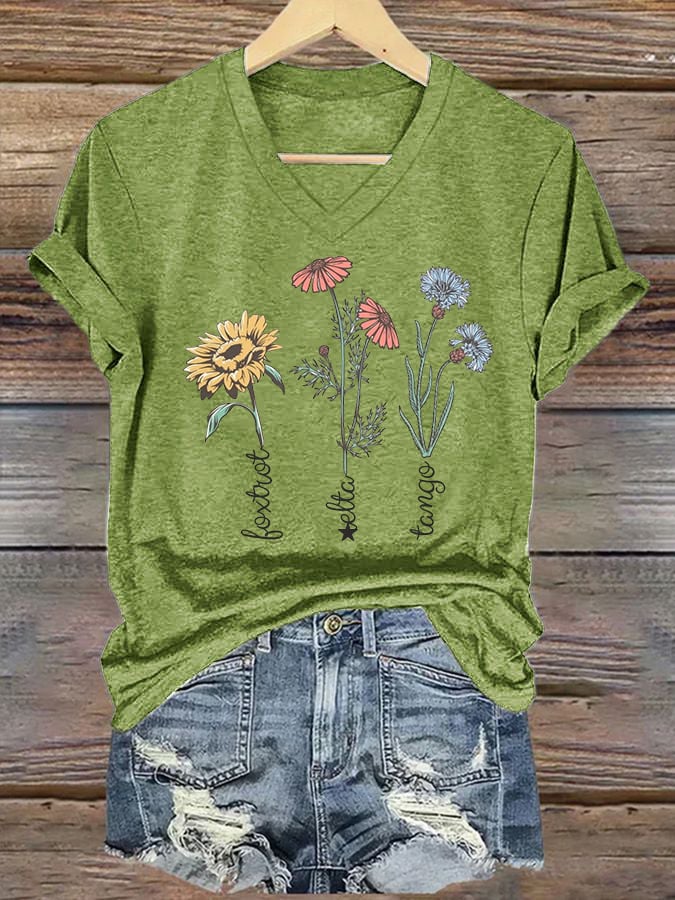 Women's Floral FDT Print T-Shirt