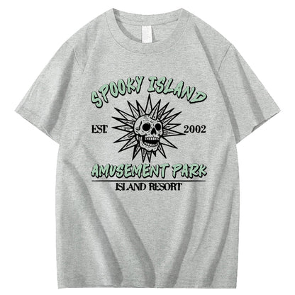 Spooky Island Halloween 100% Cotton T-Shirt