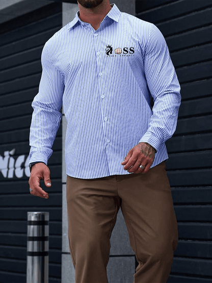 Gestreiftes Business-Casual-Hemd für Herren
