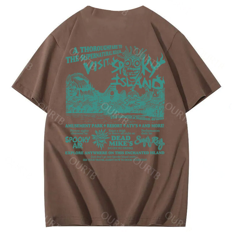 Spooky Island Halloween 100% Cotton T-Shirt
