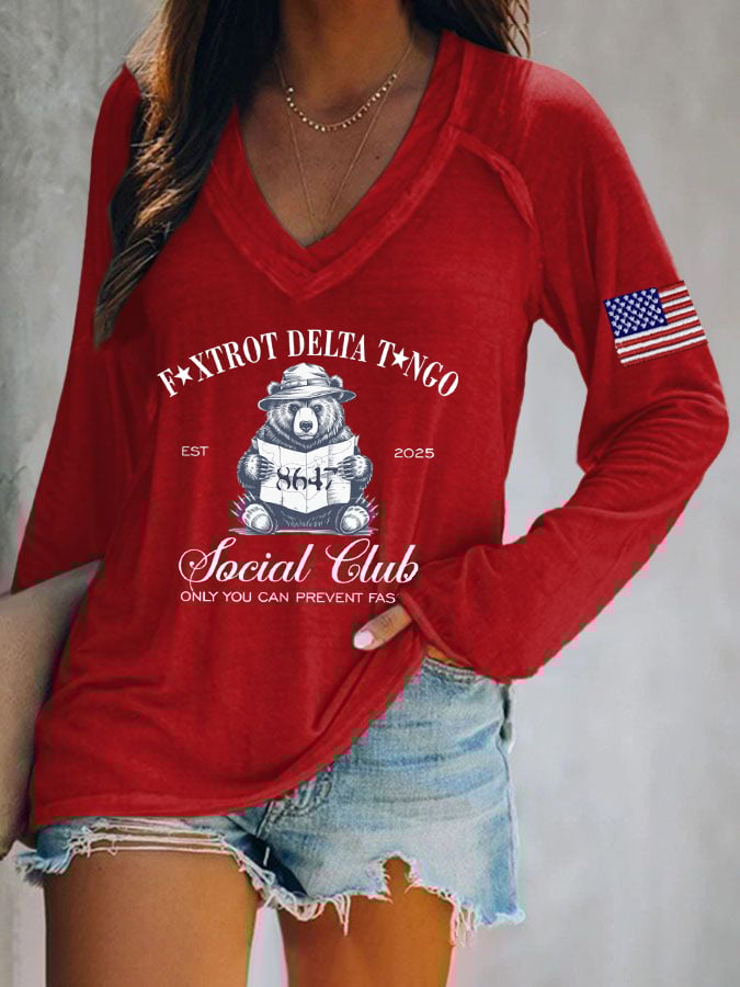 Women's FDT Print Casual T-shirt