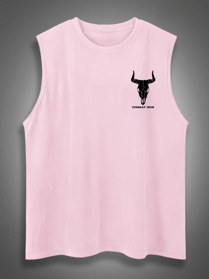 If Genders Confuse You Go Milk A Bull Print Cotton Sleeveless Tank Tops