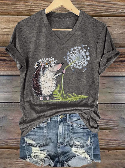 Igel mit Pusteblume Shirt