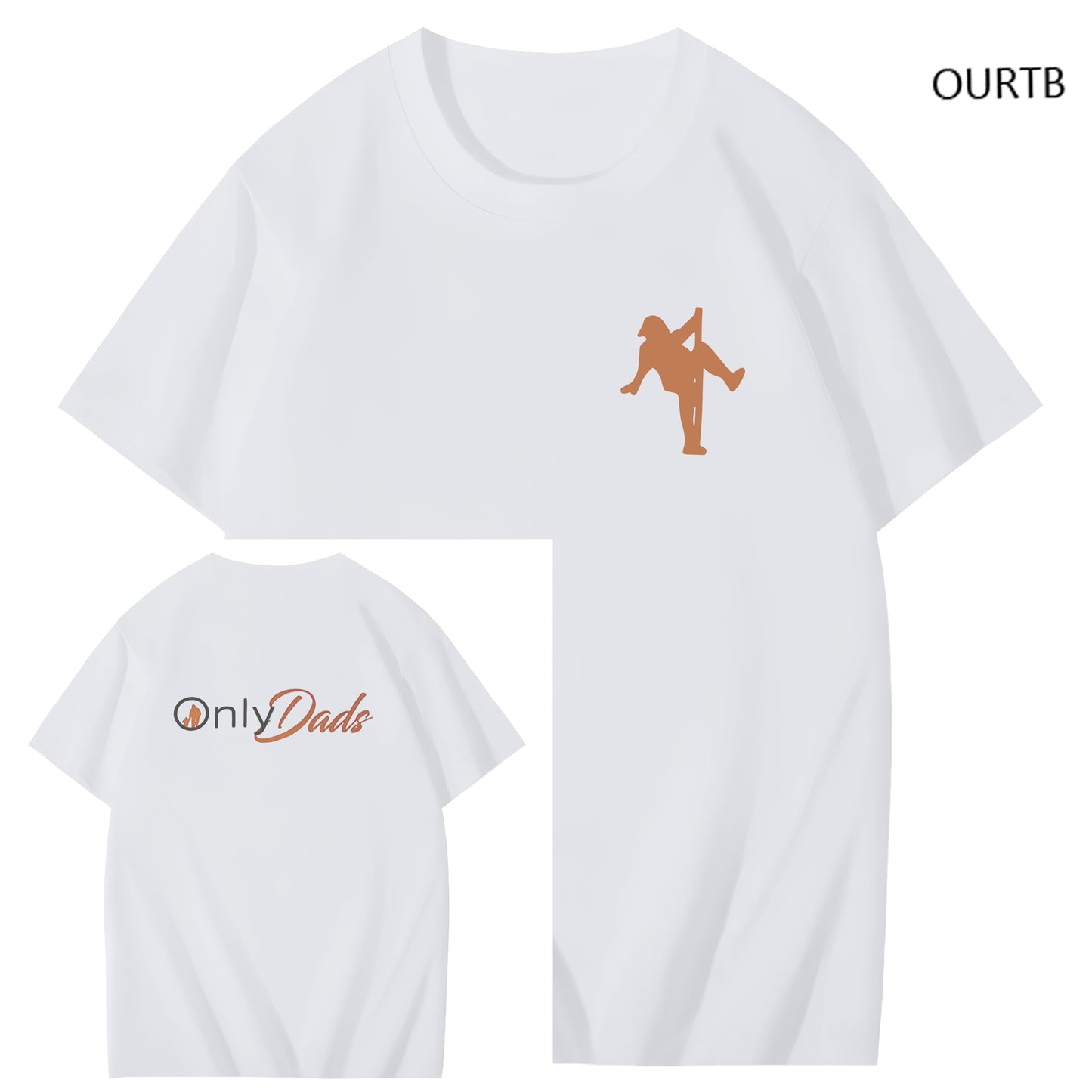 Only Dads Art Pattern Print T-Shirt